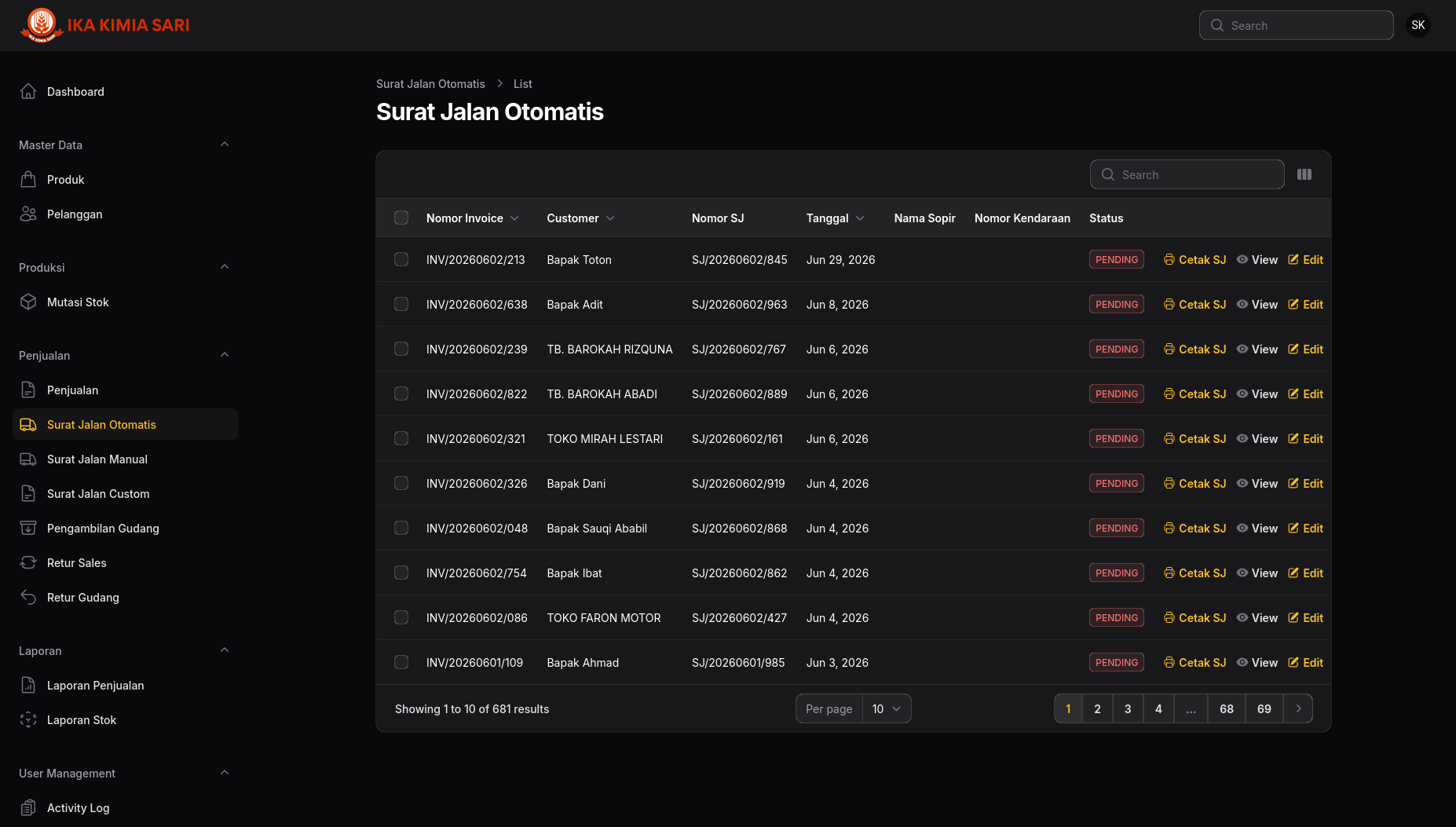 Mr Lux Dashboard