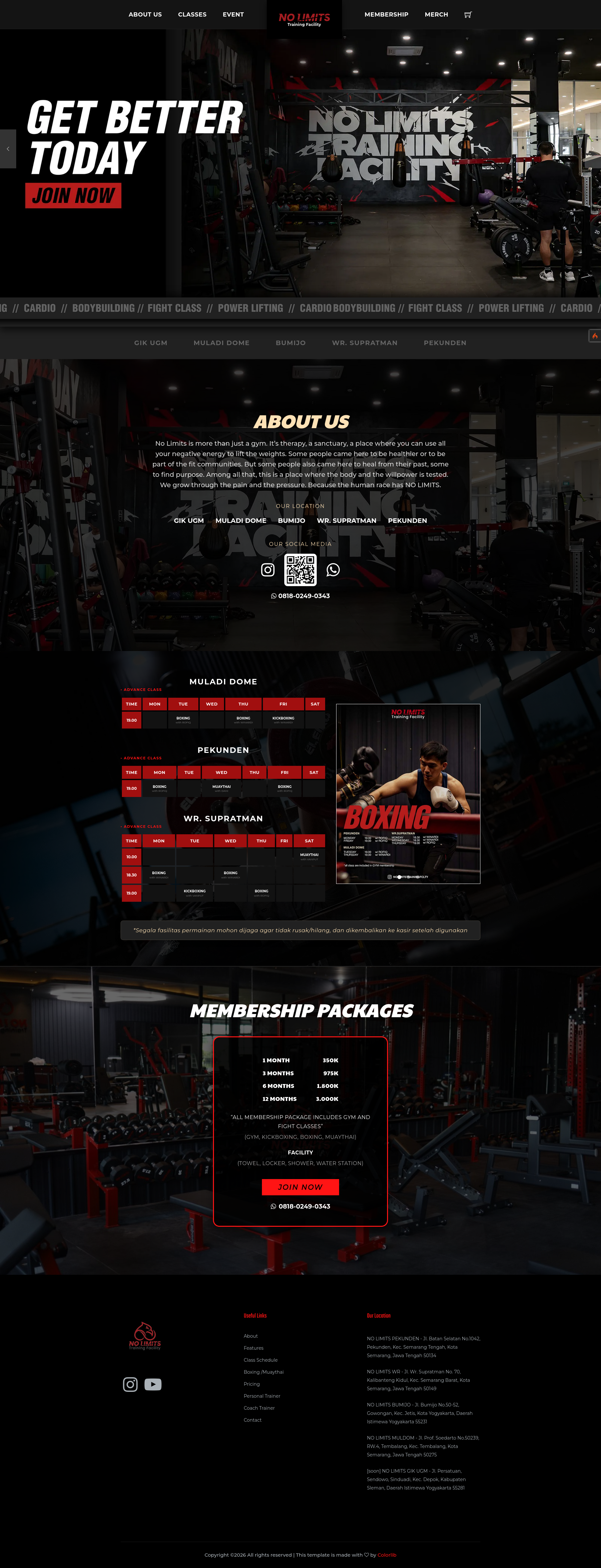 No Limits Training Platform